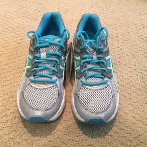Blue/grey/green Asics running shoes-BRAND NEW!!